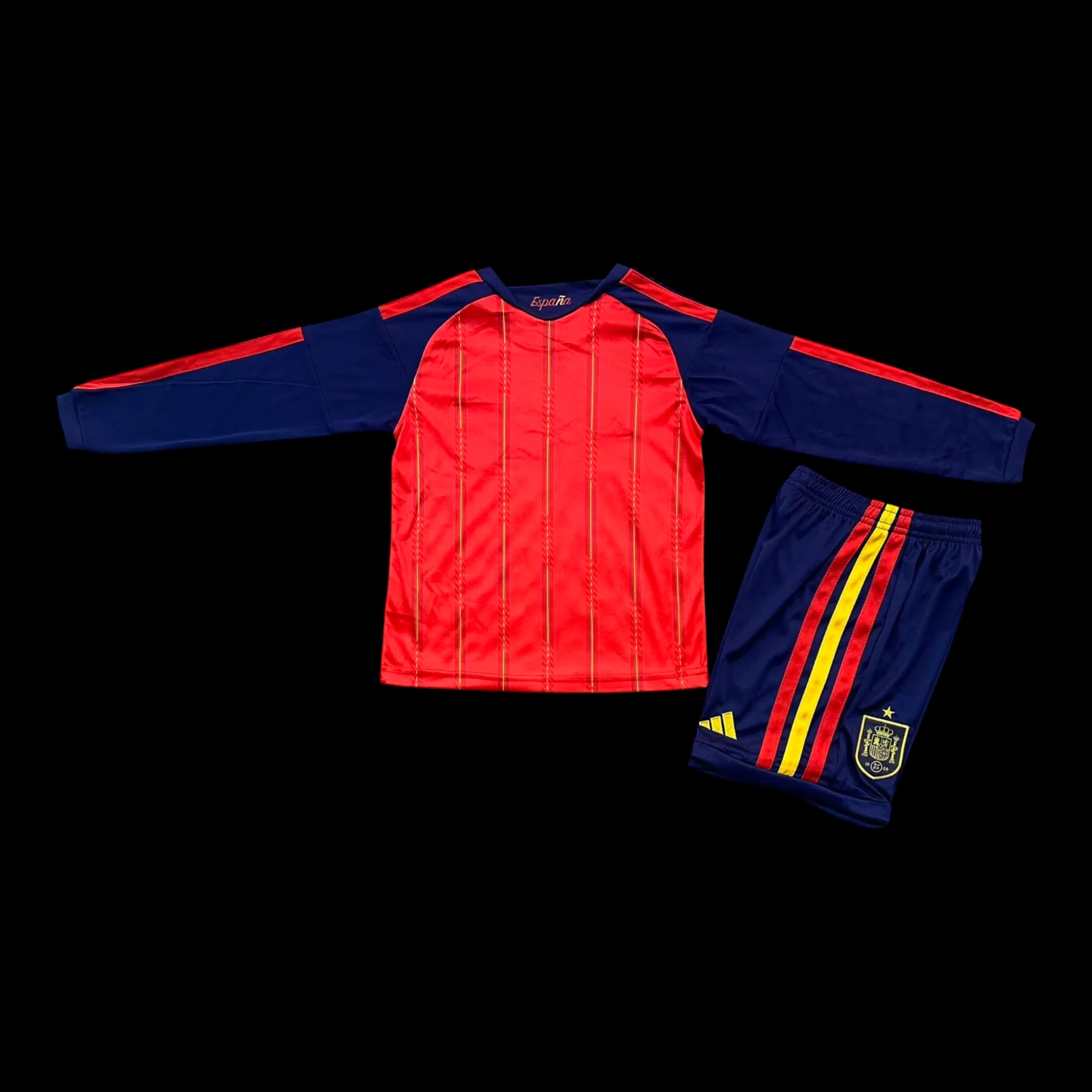 Vue arrière Espagne Maillot Manches Longues Domicile 2627 – Enfant